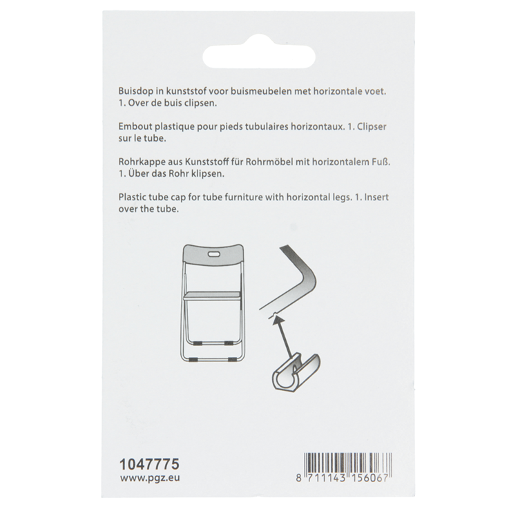 Mack 1047775 - bouchon de tuyau en plastique noir ø 20 mm 4 pcs | 6 pièces