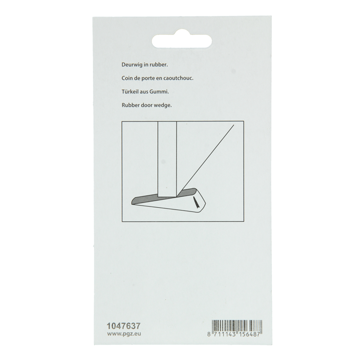 Mack 1047637 - cale de porte en caoutchouc noir 100 x 25 mm 1 pièce pièce | 6 pièces