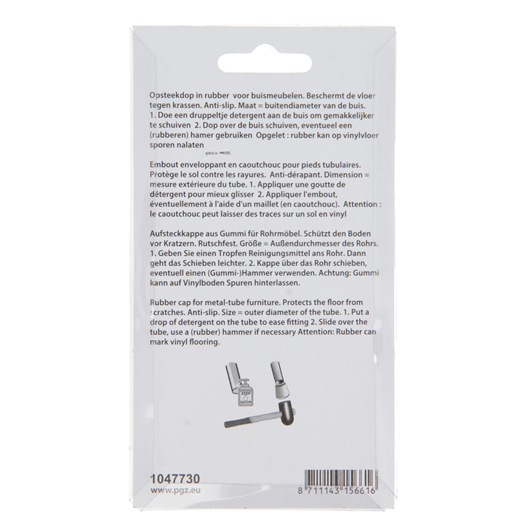 Mack 1047730 - capuchon en caoutchouc noir ø 28 mm 4 pcs | 6 pièces