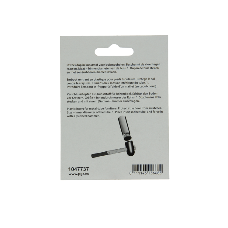 Mack 1047737 - bouchon en plastique noir ø 22 mm 4 pcs | 6 pièces