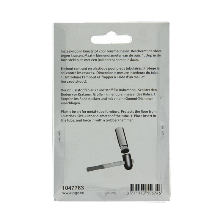Mack 1047783 - bouchon en plastique noir 30 x 50 mm 4 pcs | 6 pièces