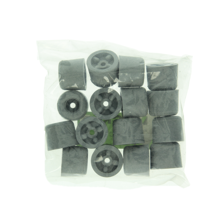 Mack 1047639 - butée de porte en caoutchouc gris 30 x 25 mm 16 pcs | 6 pièces