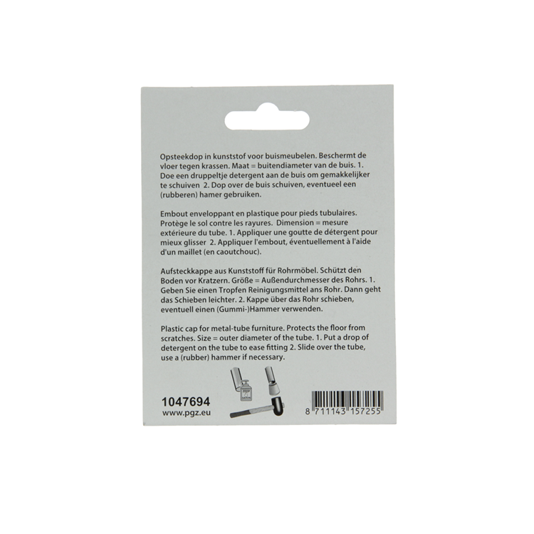 Mack 1047694 - bouchon en plastique noir ø 16 mm 4 pcs | 6 pièces