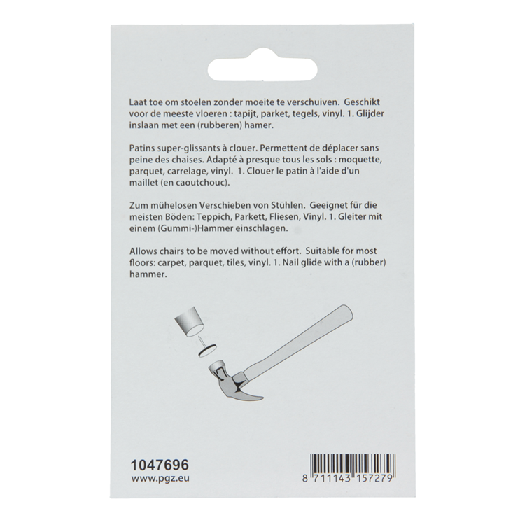 Mack 1047696 - super planeur avec clou gris ø 22 mm 4 pcs | 6 pièces