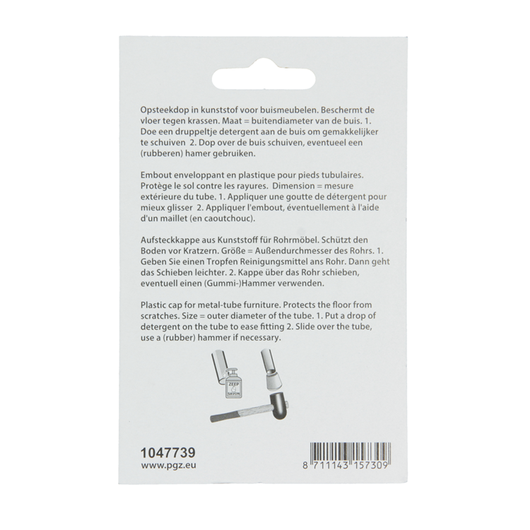 Mack 1047739 - bouchon en plastique noir ø 32 mm 4 pcs | 6 pièces