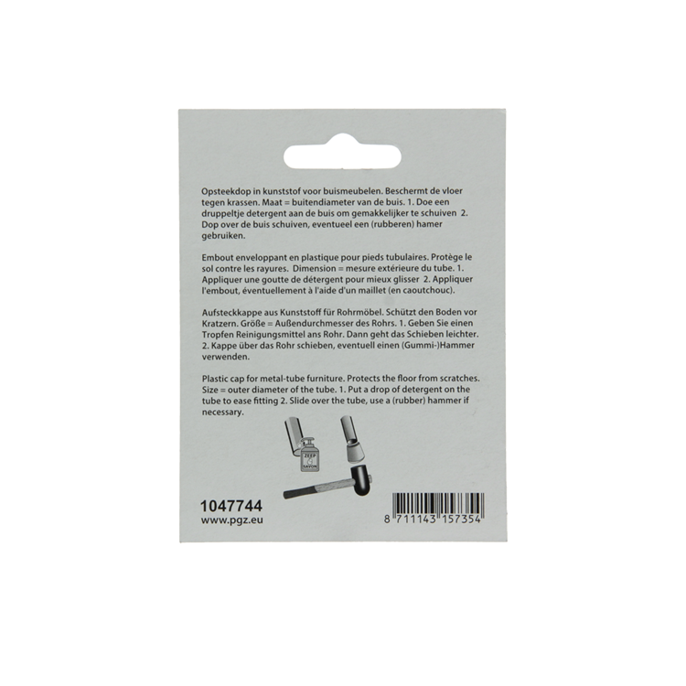Mack 1047744 - bouchon en plastique noir ø 10 mm 4 pcs | 6 pièces