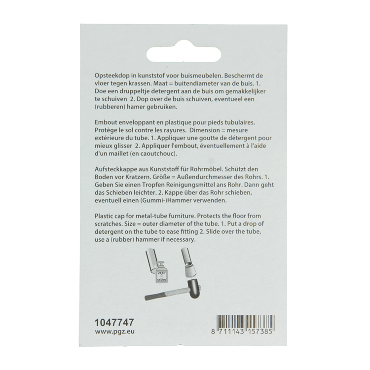 Mack 1047747 - bouchon en plastique blanc ø 22 mm 4 pcs | 6 pièces