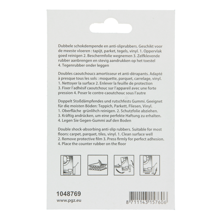 Mack 1048769 - caoutchouc amortisseur noir 35 x 70 mm 4 pcs | 6 pièces