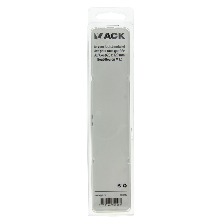 Mack 1060245 - axe 20x129, alésage m12 + 2 boulons de fixation m12 | 5 pièces