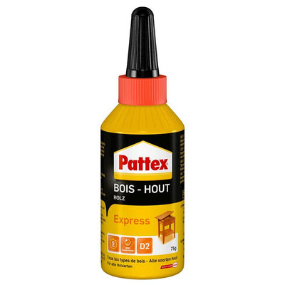 Pattex 1001835 - colle à bois express 75gr | 6 pièces