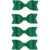 Noeuds Vivi Gade, taille 31x85 mm, paillettes vertes, 4 pièces 1 boîte