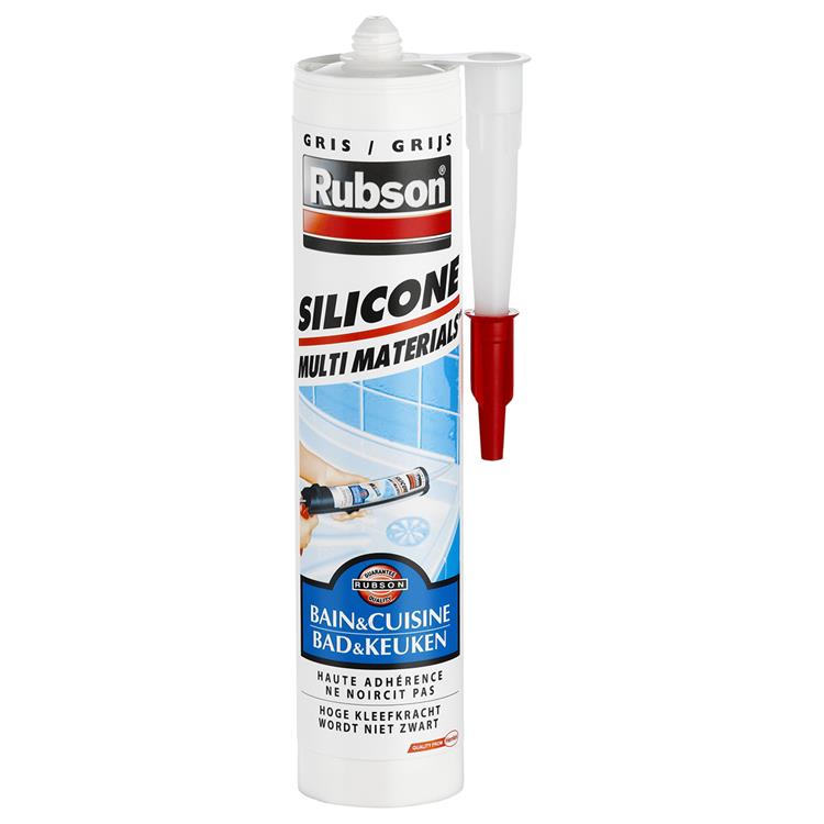 Rubson 1001580 - sanitaire multi matériaux gris foncé 280ml | 6 pièces