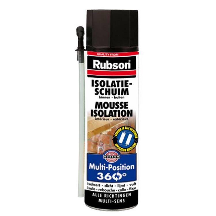 Rubson 1002258 - mousse isolante multi-positions 360° 500ml | 12 pièces