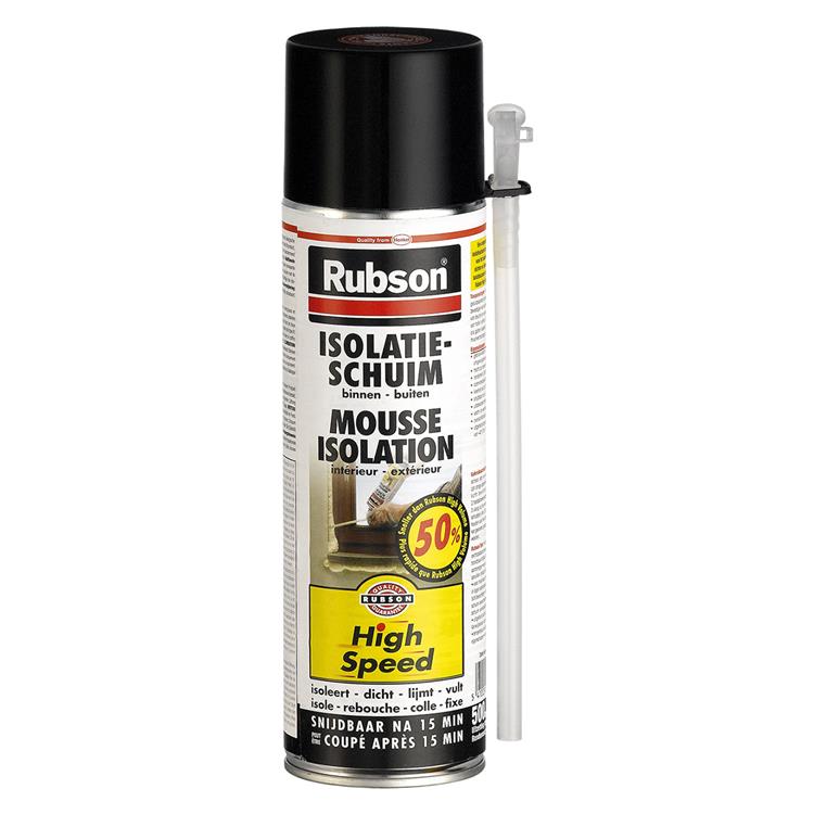 Rubson 1026608 - mousse isolante haute vitesse 500ml | 12 pièces