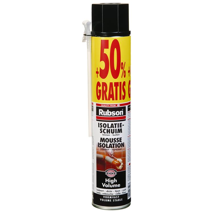 Rubson 1000510 - mousse isolante grand volume 500ml + 50% | 12 pièces