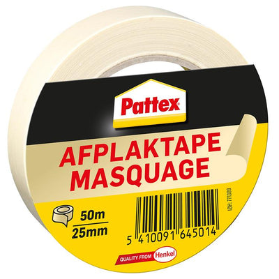 Pattex 1002690 - ruban de masquage 50mx25mm | 12 pièces