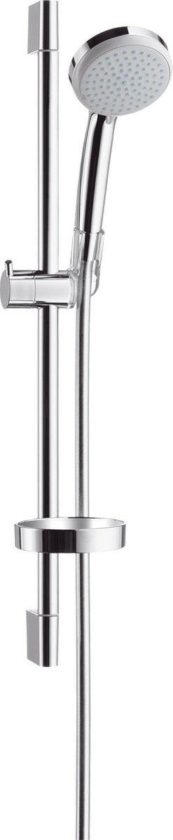Hansgrohe croma 100 ensemble de douche vario avec barre coulissante 65 cm et porte-savon unique chrome