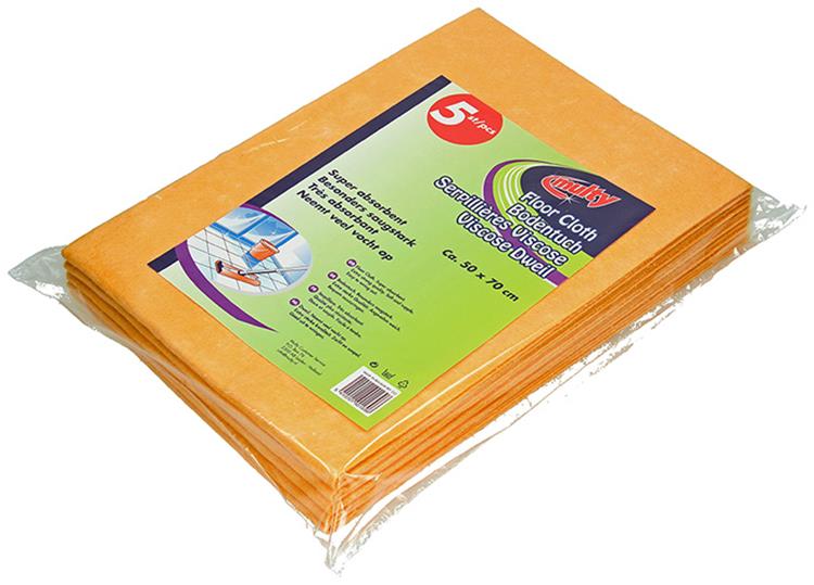 Multy 1009172 - vadrouilles en viscose orange 5 pièces | 5 pièces