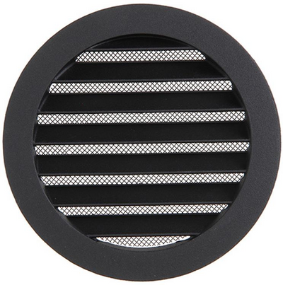 Renson 1061635 - lame ronde intégrée no. avec maille 434r dia 160 ral 9005 noir | 10 pièces