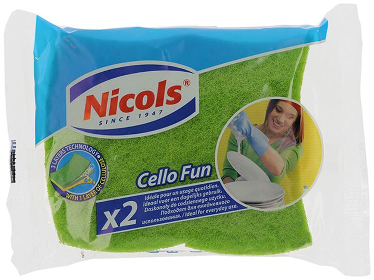 Nicols 1005325 - violoncelle éponge fun x2 | 14 pièces