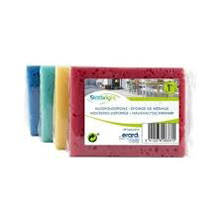 Starbright 1064652 - éponge ménagère colorée 15x12x5cm sb | 10 pièces