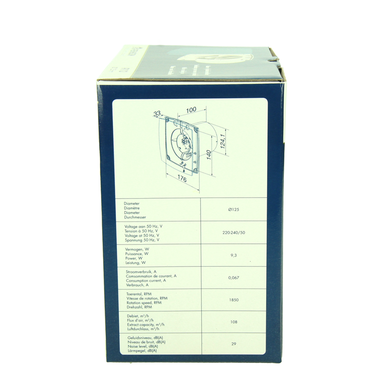 Renson 1069253 - mécan. ventilateur standard 9112 (diamètre 125) | 2 pièces