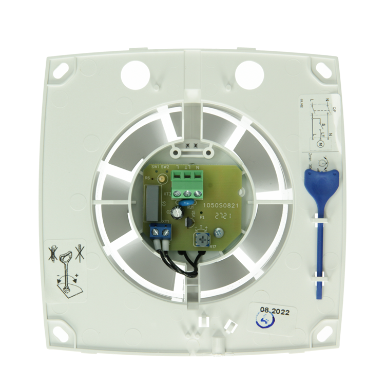 Renson 1069251 - méca. ventilateur avec minuterie 9211t (dia 100) | 2 pièces