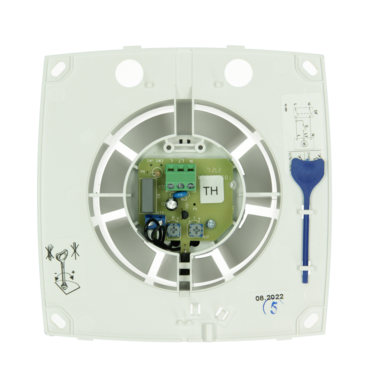 Renson 1069252 - mech.ventil. capteur d'humidité minuterie9411h (dia 100) | 2 pièces