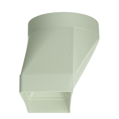 Renson 1069274 - Pièce de raccordement PVC ronde droite 7021 (220x90-dia 150) (blanc) | 3 pièces