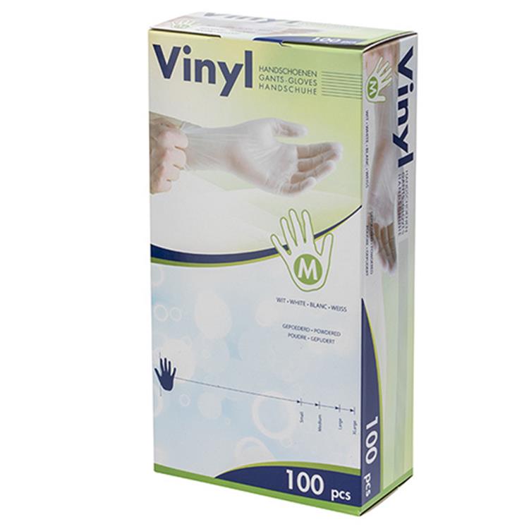 Hy@pro 1056837 - gant vinyle moyen + boîte de 100 pcs | 5 pièces