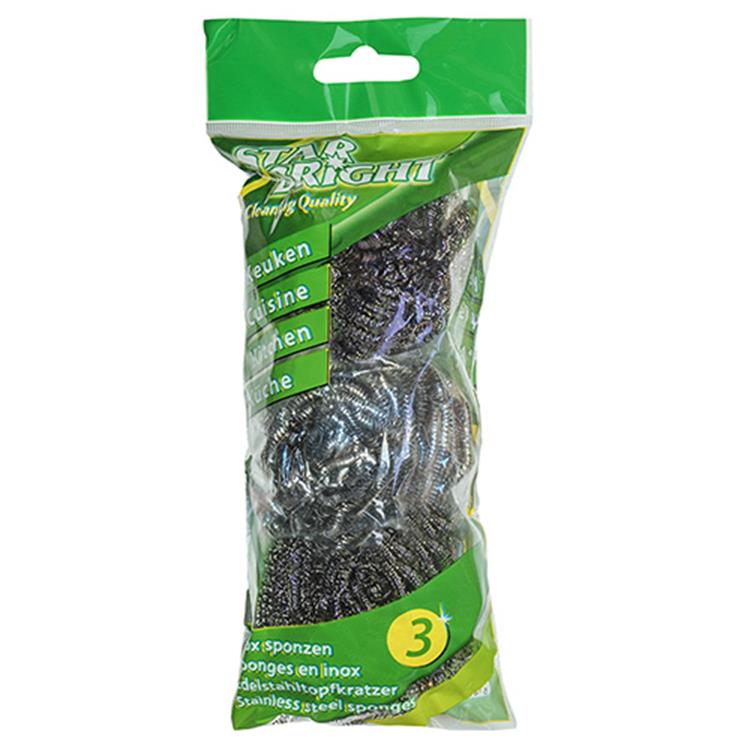 Starbright 1009144 - éponges en acier inoxydable sb 3 pcs | 6 pièces