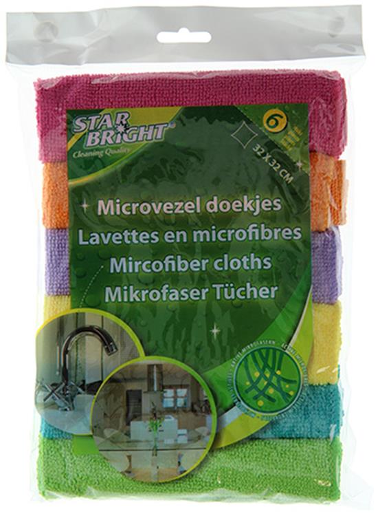 Starbright 1005460 - 6 chiffons en microfibres nettoyage à froid | 6 pièces
