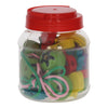 Perles de lecture en bois de Playwood en pot de fruits