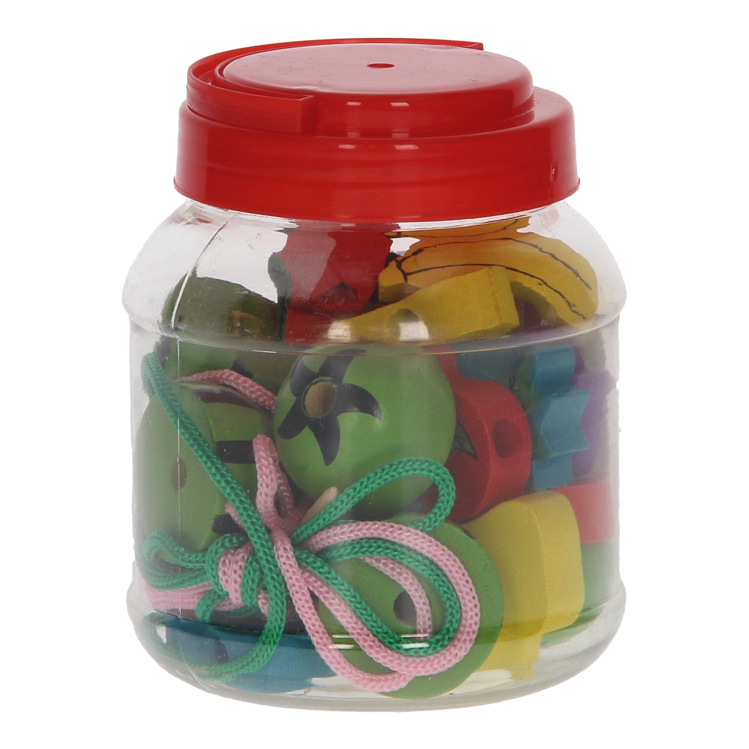 Perles de lecture en bois de Playwood en pot de fruits