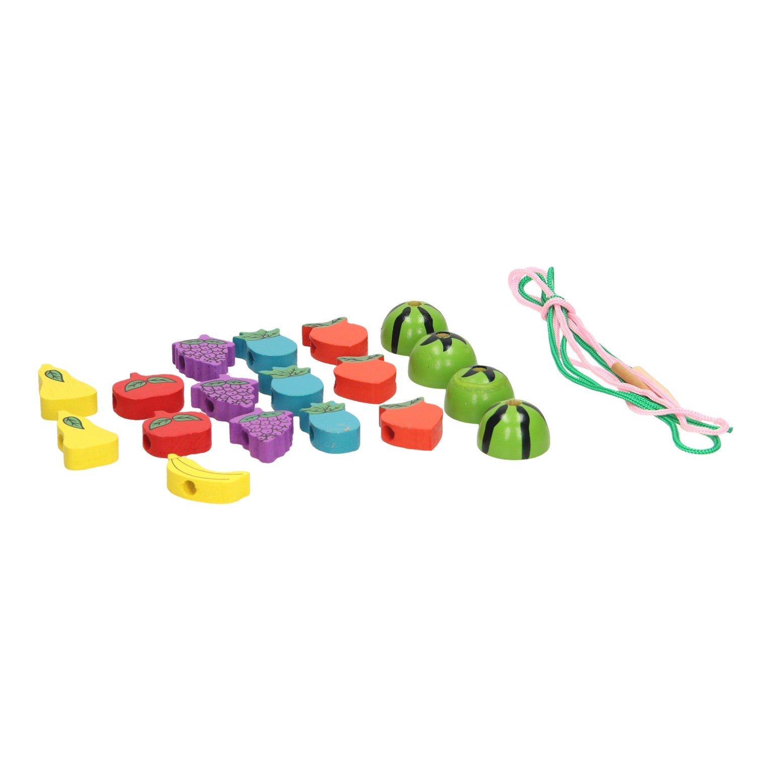 Perles de lecture en bois de Playwood en pot de fruits