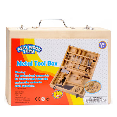 Boîte à outils en bois, 16dlg.