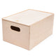 Boîte de rangement en bois avec couvercle coulissant