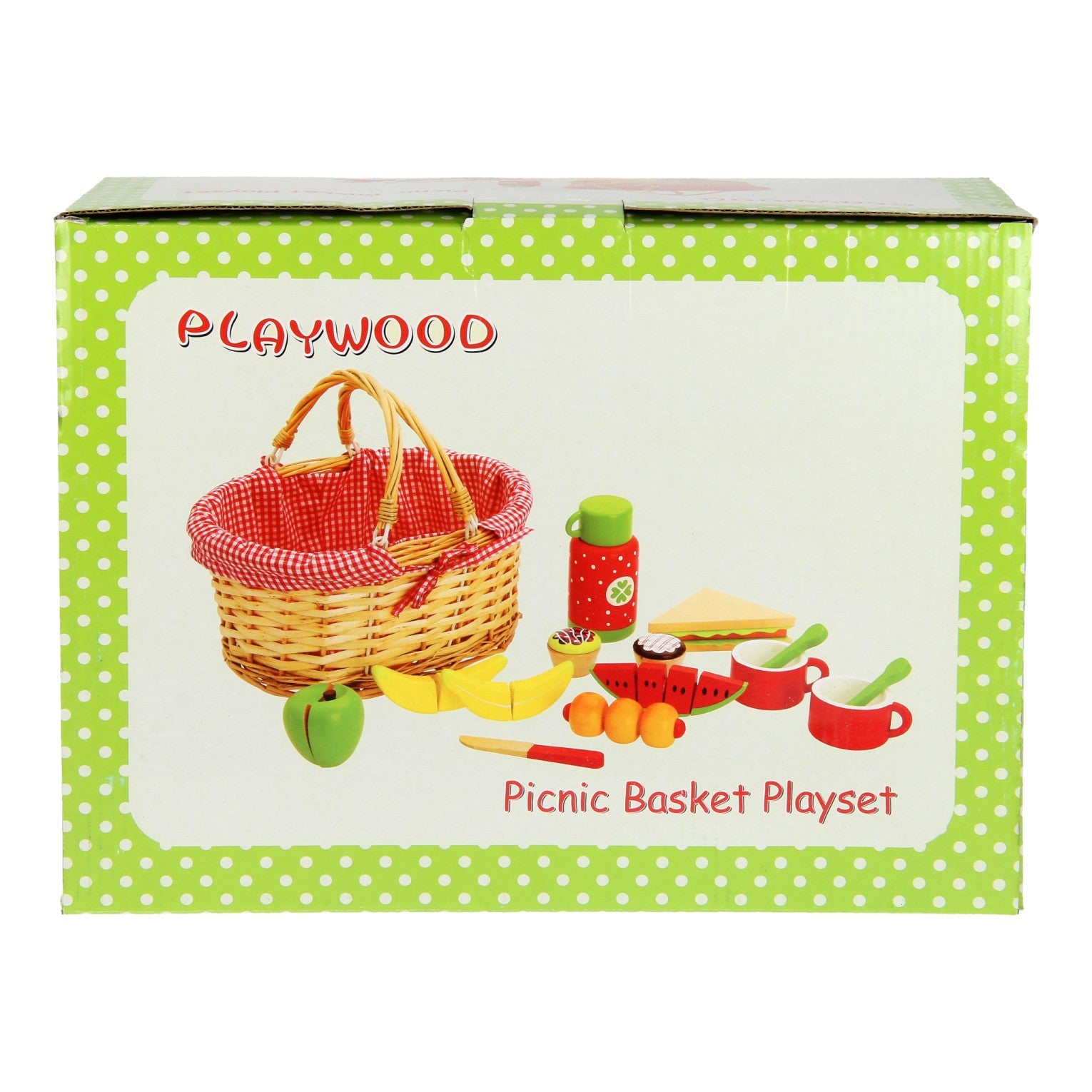 Panier à bibelots avec contenu