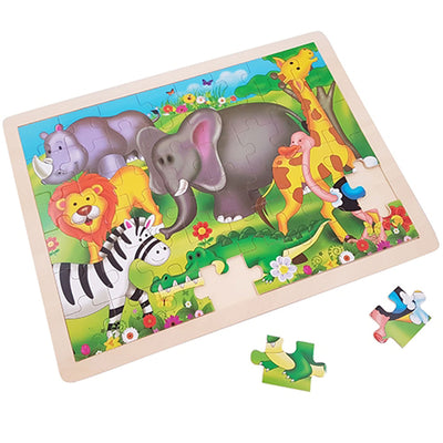 Playwood en bois puzzle des animaux sauvages