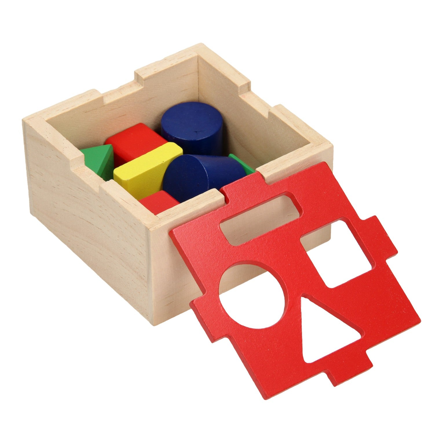 Trieur de formes en bois Playwood avec couvercle