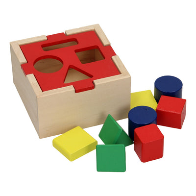 Trieur de formes en bois Playwood avec couvercle