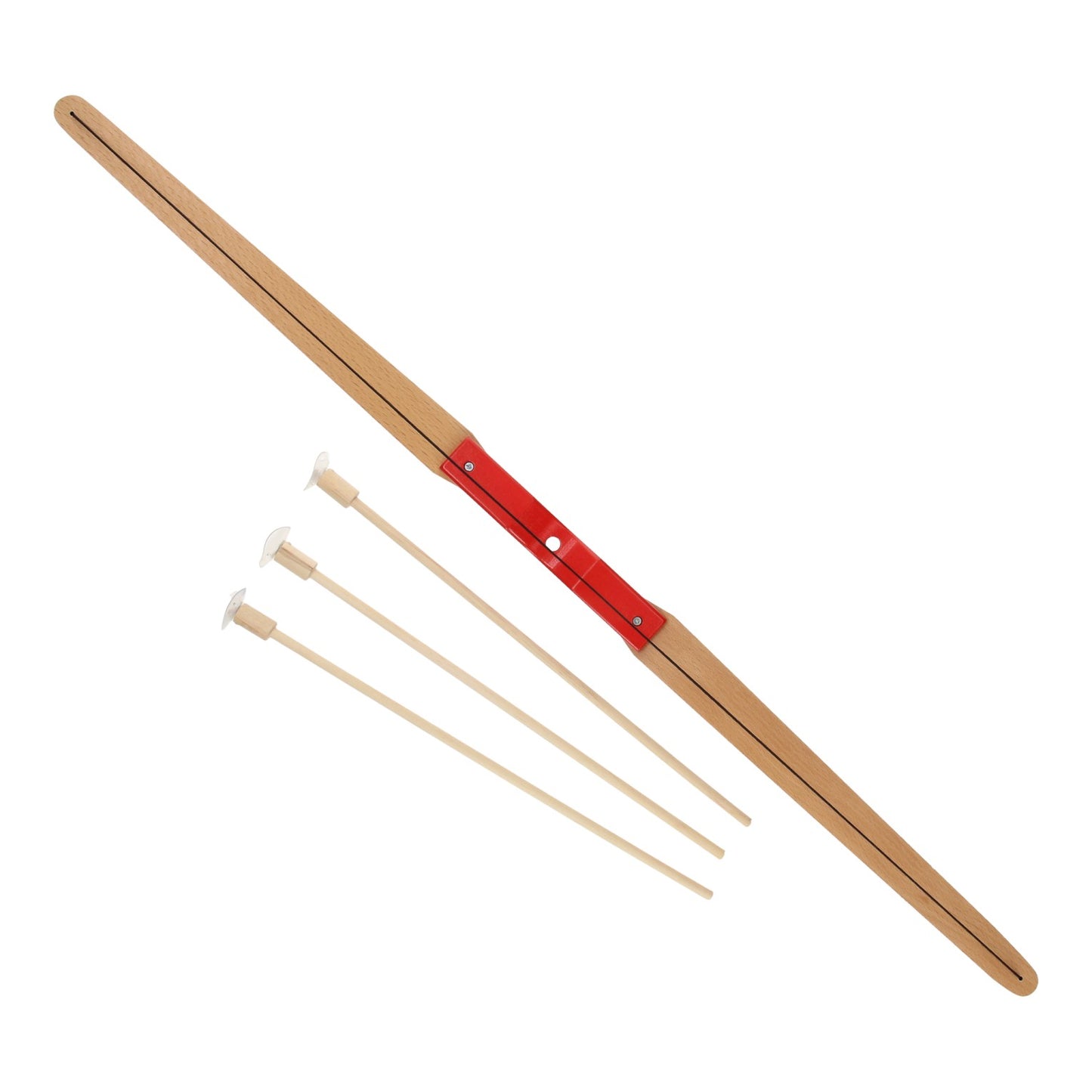 Ensemble d'arcs et de flèches en bois Playwood, 4 pièces.