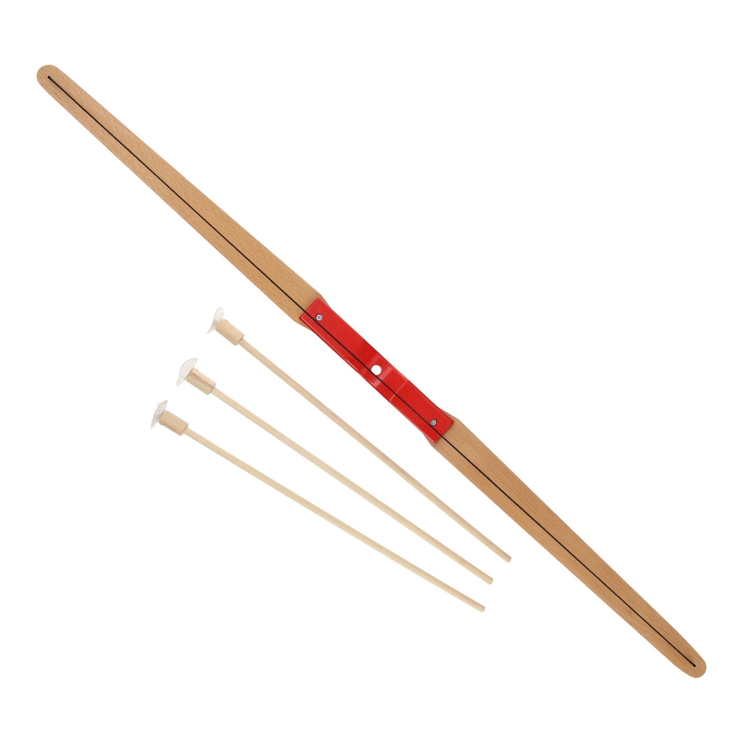 Ensemble d'arcs et de flèches en bois Playwood, 4 pièces.