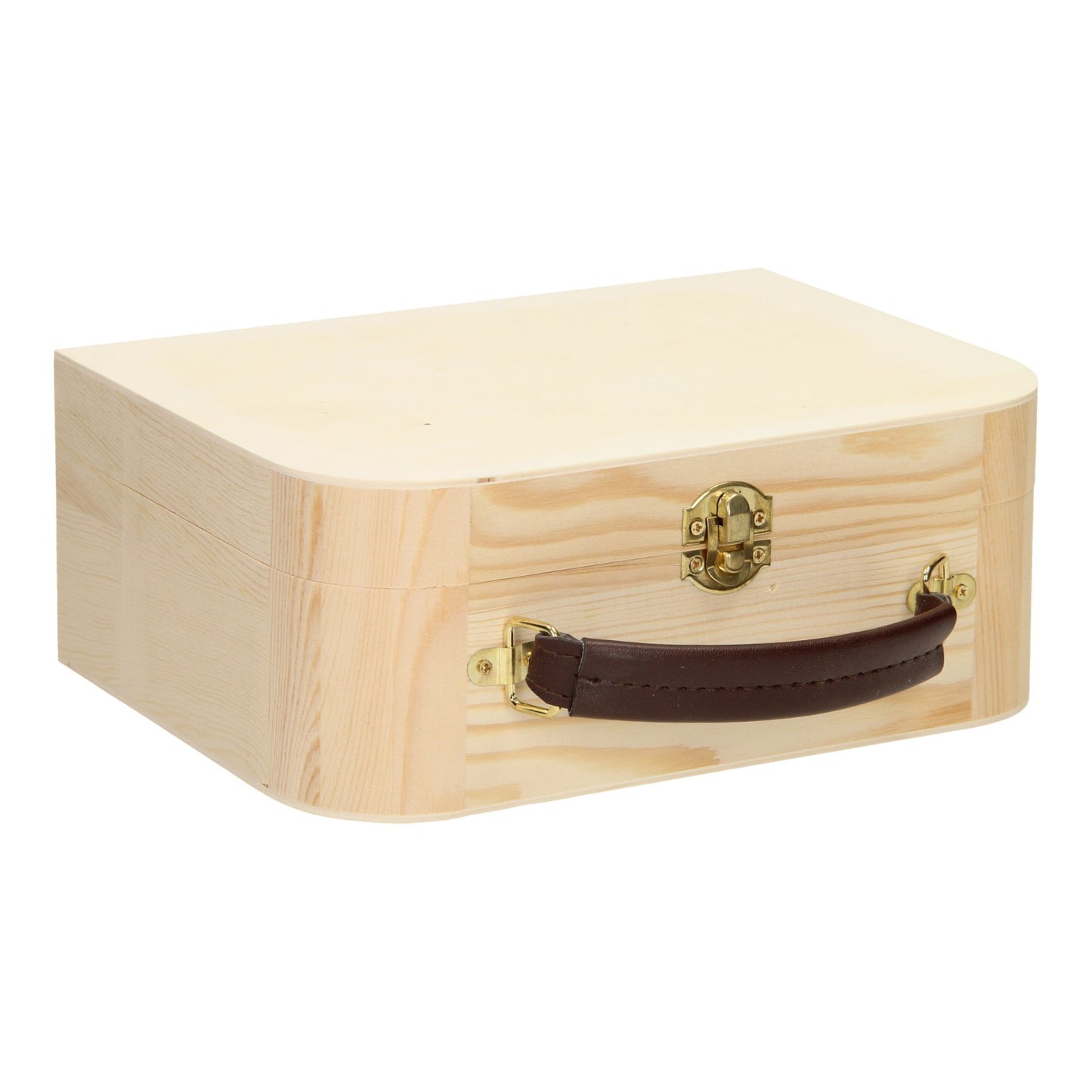 Brouille en bois avec pin de poignée en cuir