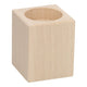 Porte-lumière de thé bois carré en bois.