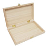 Boîte rectangle avec couvercle en bois paulownia