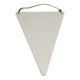 Triangle de drapeau en bois avec pendentif, 19,5x15cm