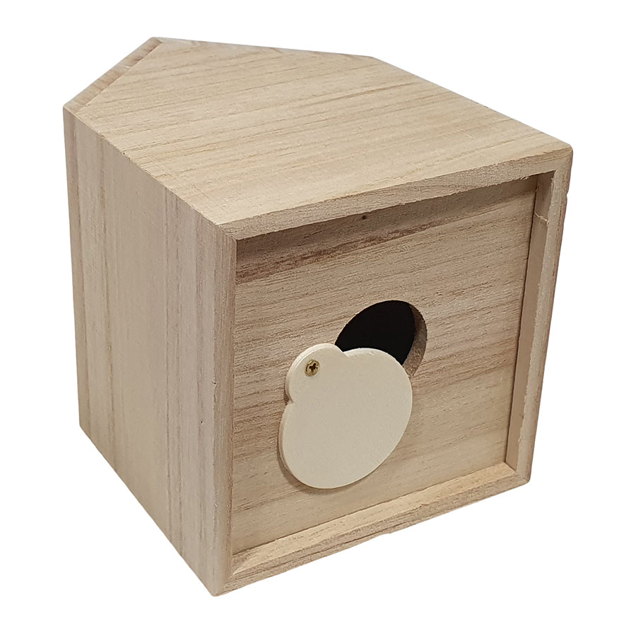 Boîte d'argent huis Paulownia hout