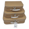 Playwood Cardboard Suitcase Set Brown, 3e.