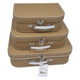 Playwood Cardboard Suitcase Set Brown, 3e.